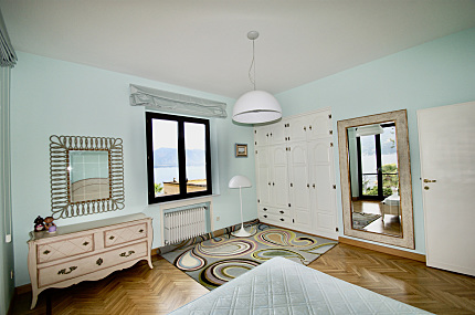 Italian lakeside villa with marina