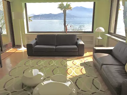 Italian lakeside villa with marina