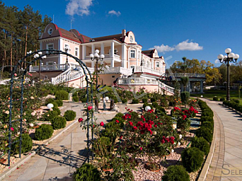 Completion with decorative elements of the landscape