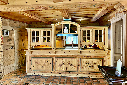 Alpine-style chalet on the ski slope