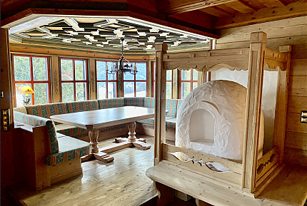 Alpine-style chalet on the ski slope