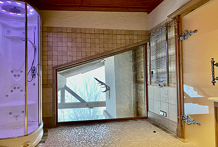 Alpine-style chalet on the ski slope