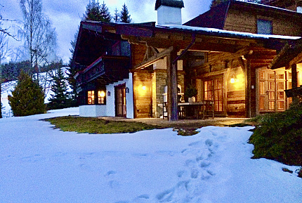 Alpine-style chalet on the ski slope
