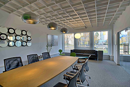 Modern office in natural colors