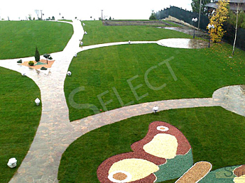 Complete with natural and artificial stone